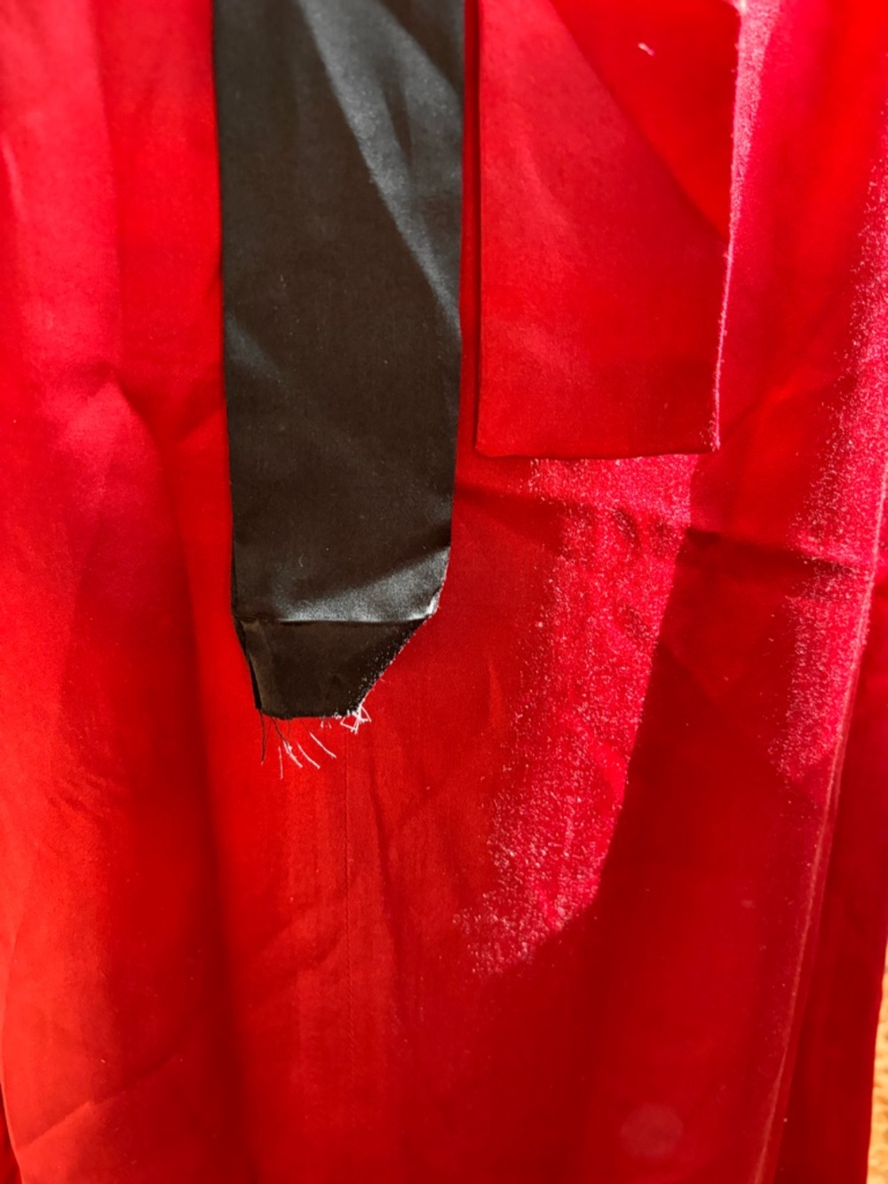 Sondra Falk Couture Scarlett Black Red Formal Wrap Dress Sample 4 Statement Bow - Picture 4 of 10